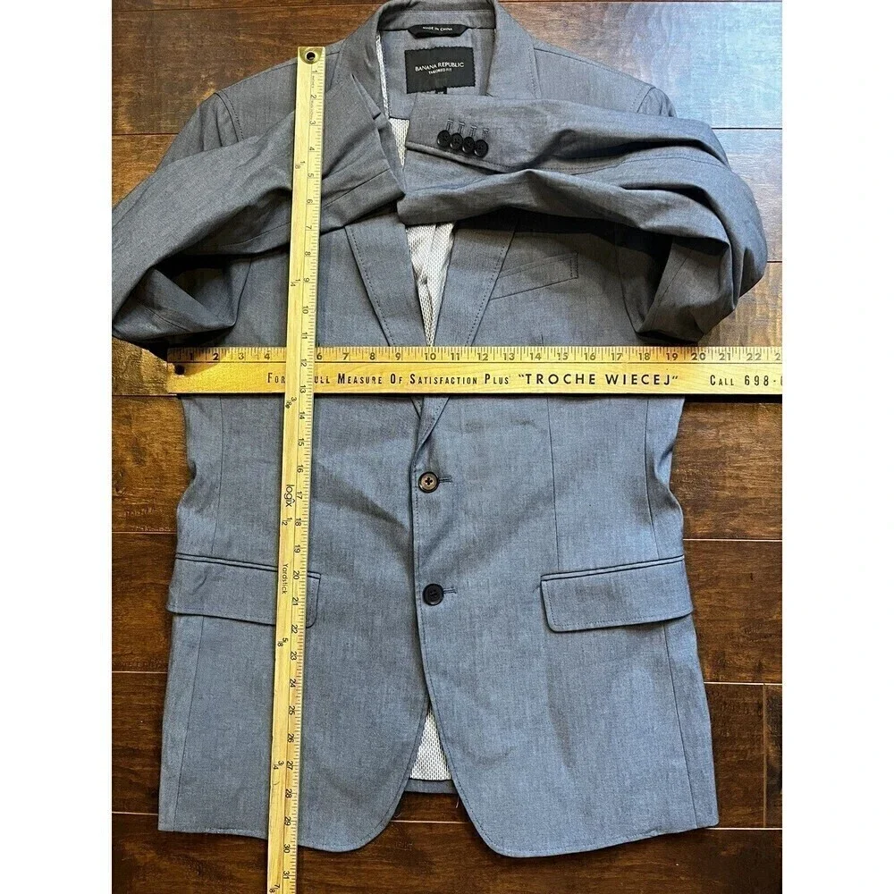 Banana Republic Mens Tailored Fit Slim Stretch Suit/Sport Coat Sz 40R